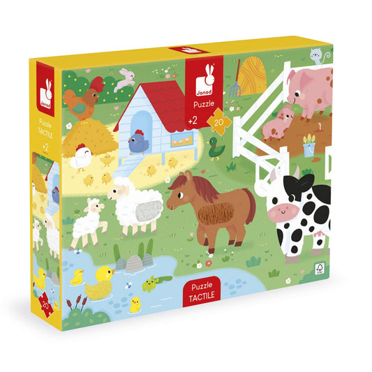 Tactile Puzzle Farm 20 stukjes