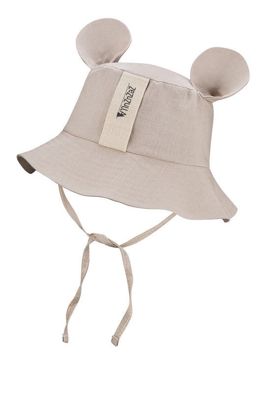 Beige Eared Hat