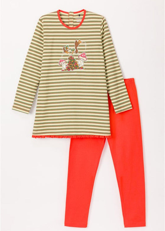 Pyjama Eend Multicolor Stripes