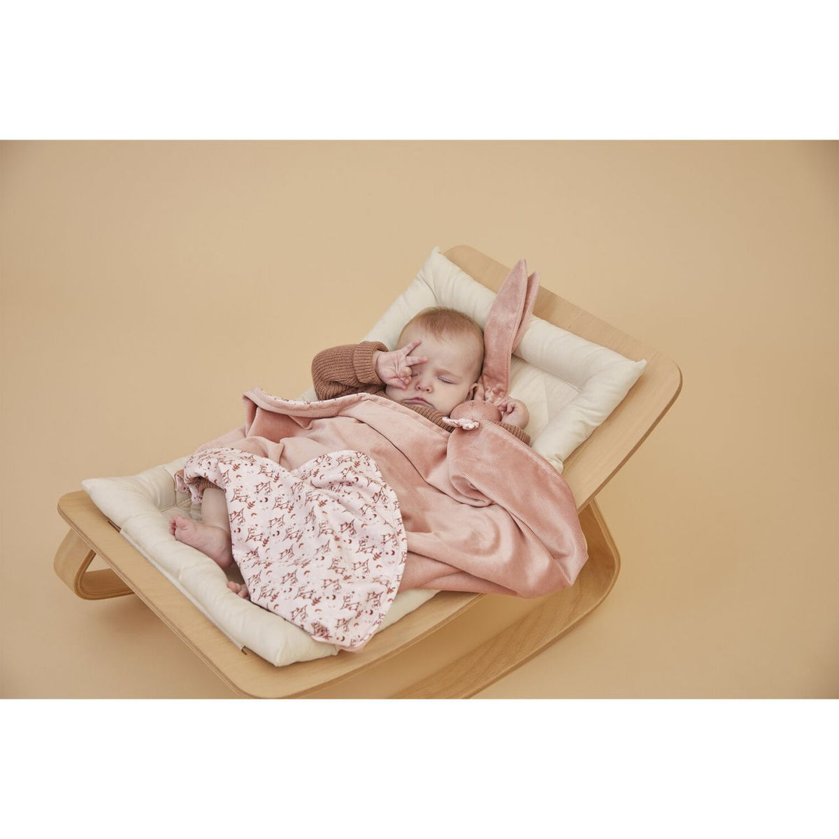 babydeken kaloo in terracotta
