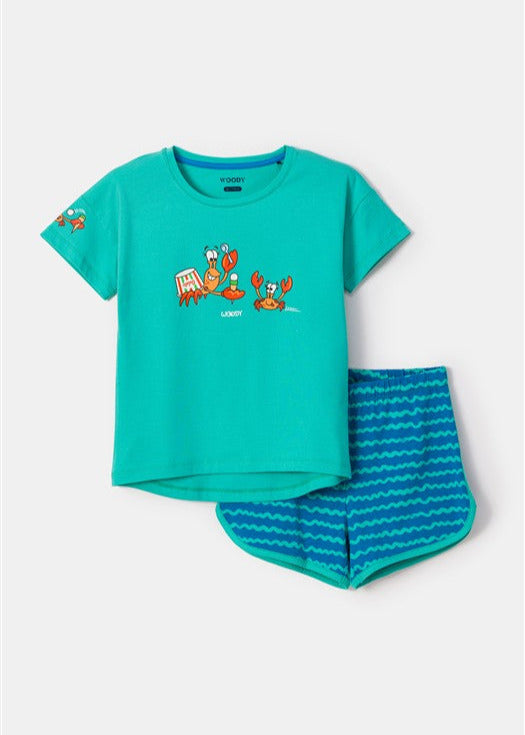 Hermien Pyjama Turquoise