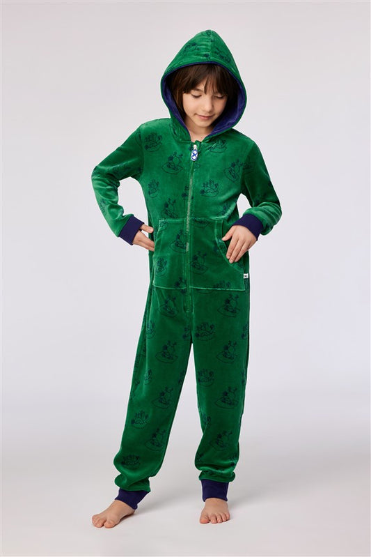 Onesie Duif AOP Velours