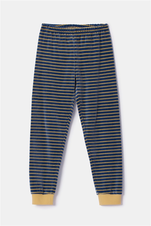 Pyjama Kat Blauwgrijs Velours