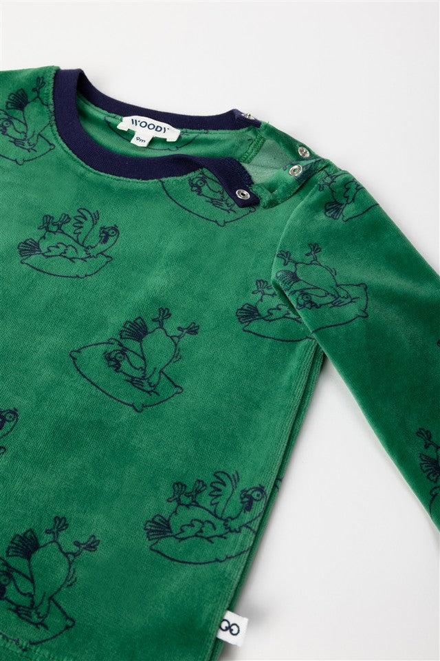 Pyjama Duif AOP Velours