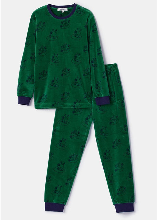 Pyjama Duif AOP Velours