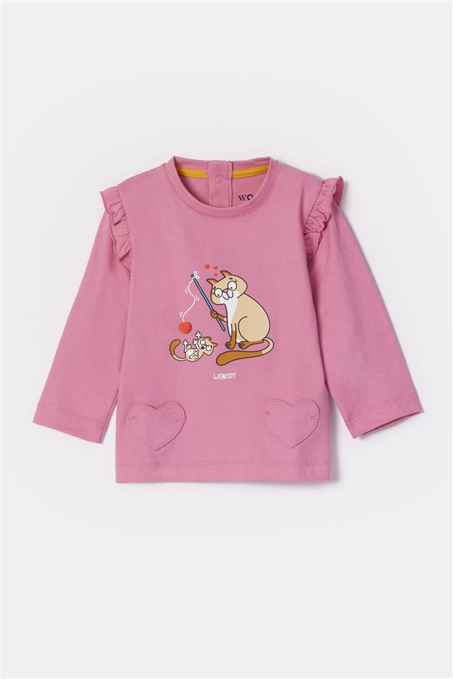 Kat Pyjama Roze
