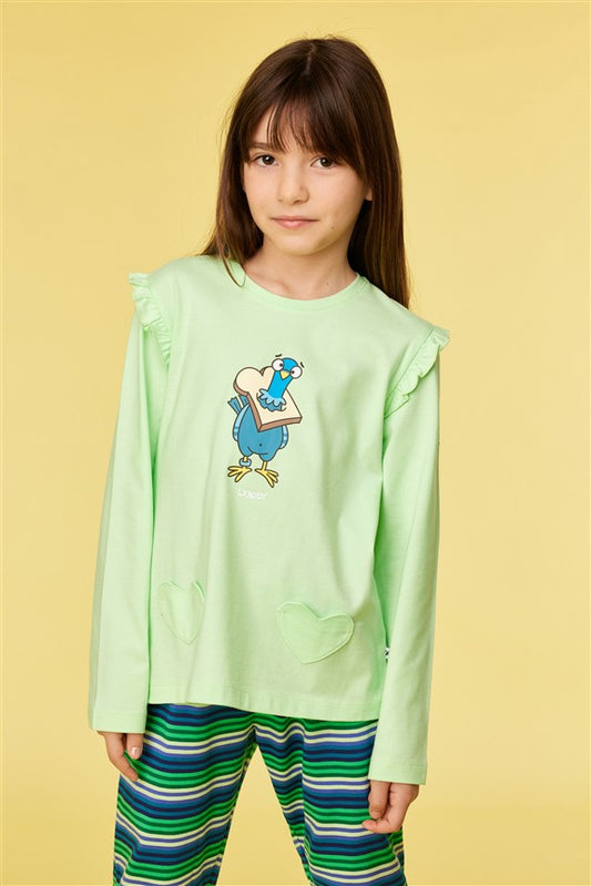 Duif Pyjama Lichtgroen