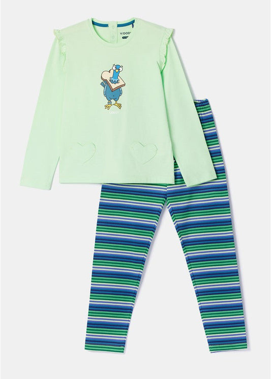 Duif Pyjama Lichtgroen