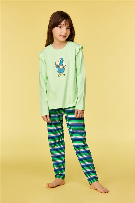 Duif Pyjama Lichtgroen