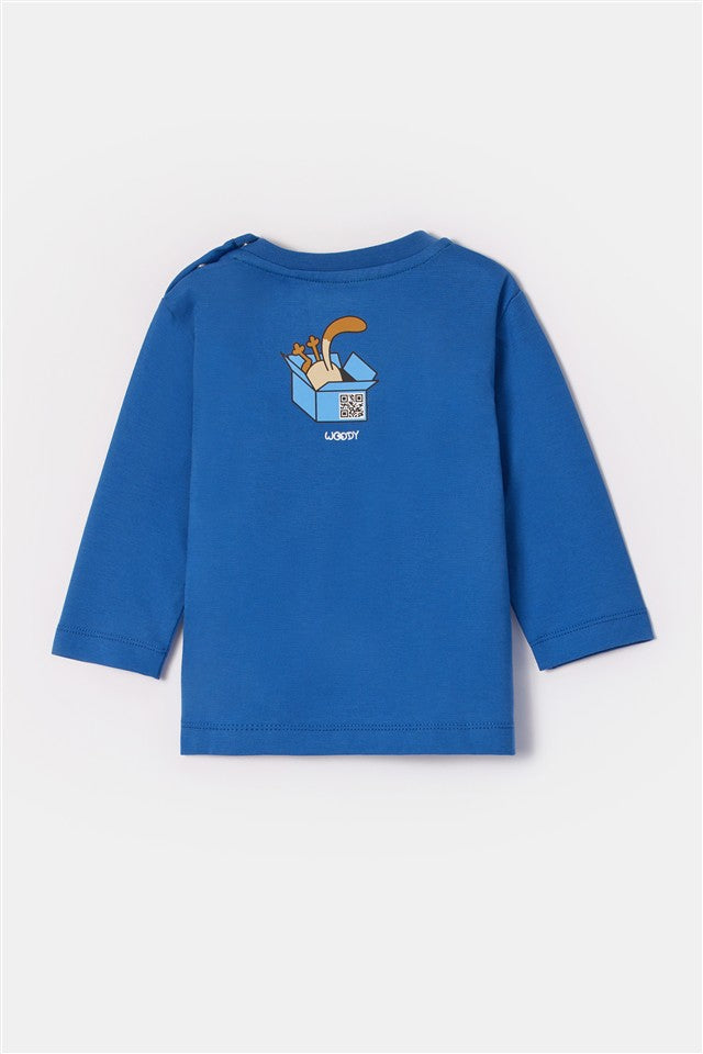 Kat Pyjama Donker Blauw