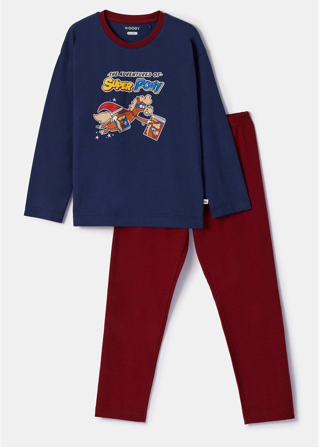 Pony Pyjama Donkerblauw