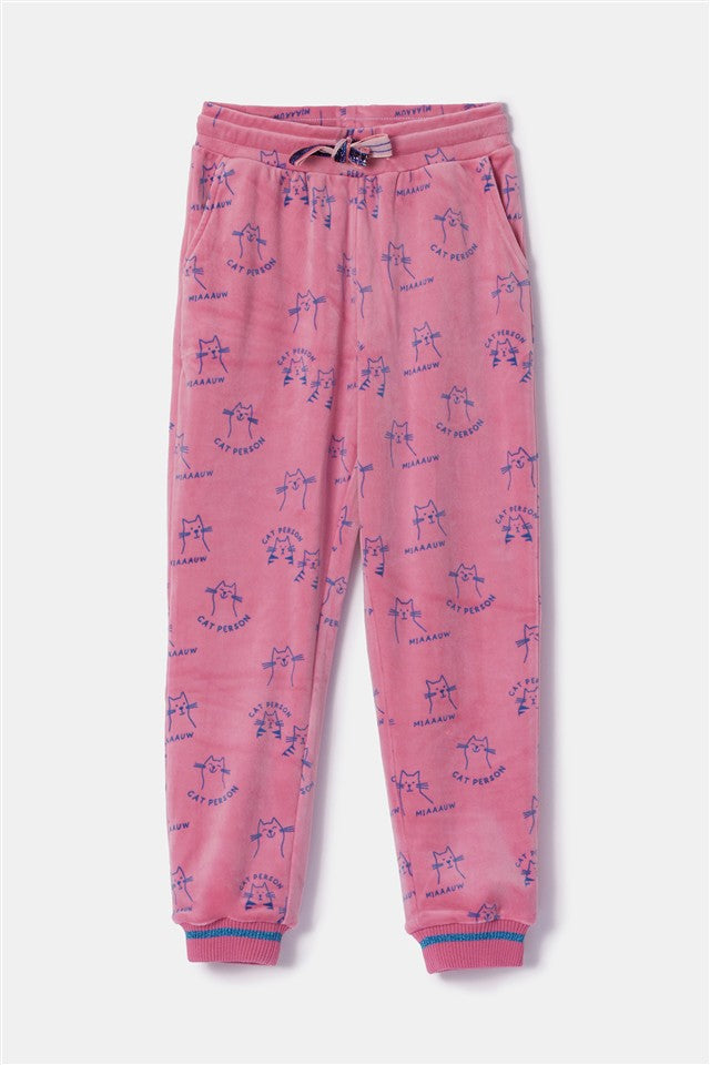 Pyjama Kat AOP Velours