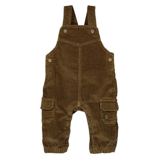 Salopette pockets babycord walnut