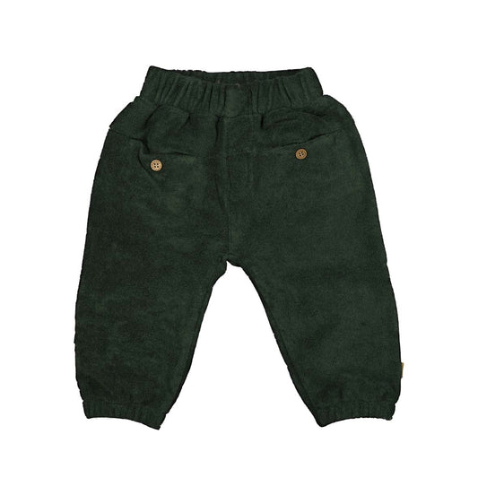 Broek towelling green
