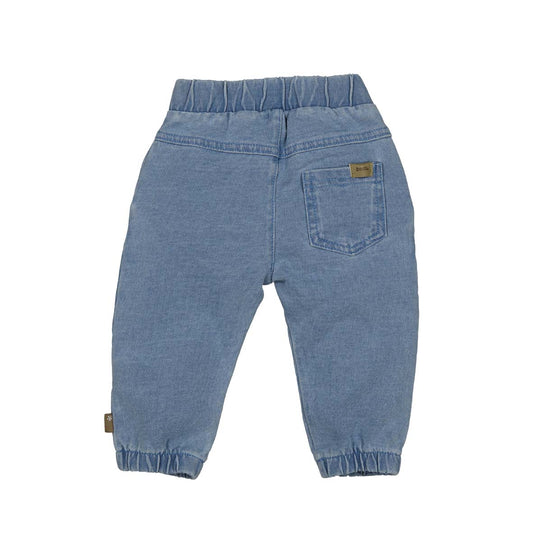 Broek embroidery jog denim stone wash