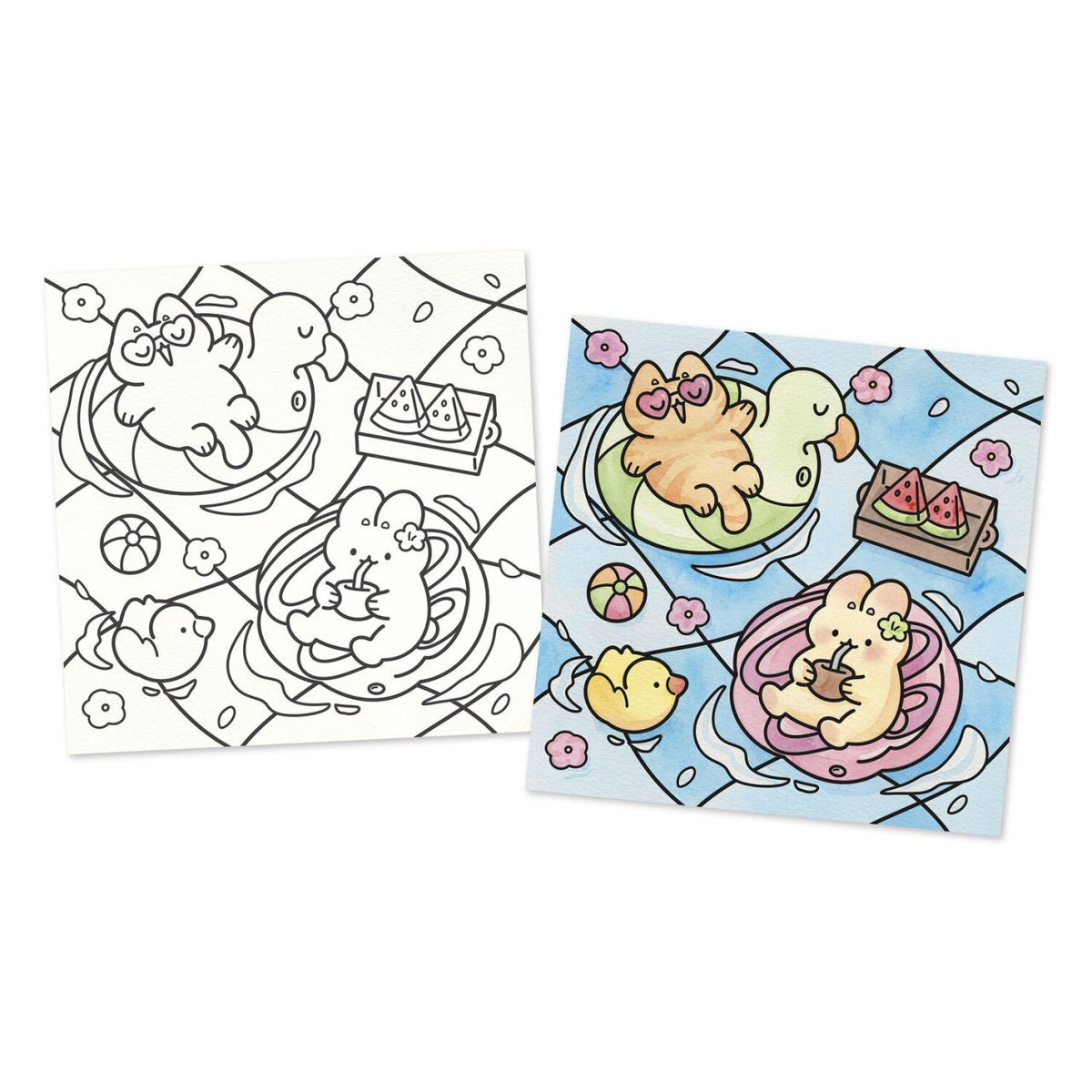 Cosy Painting set met waterpen en aquarelverf