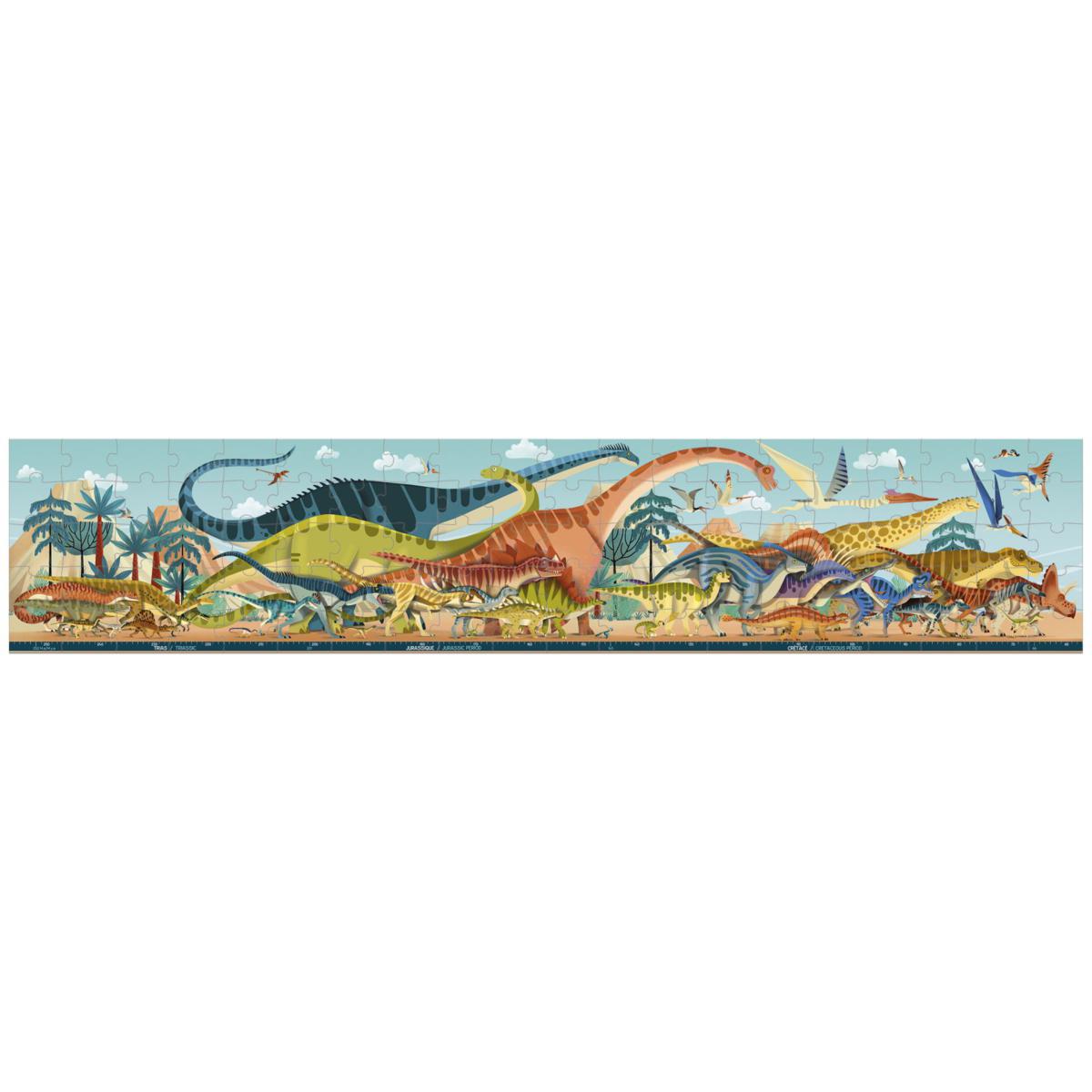 puzzel panorama dinosaurs van janod