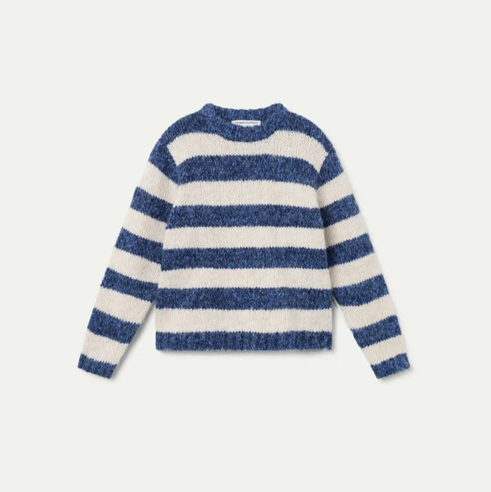 Pullover Navy Blue & White