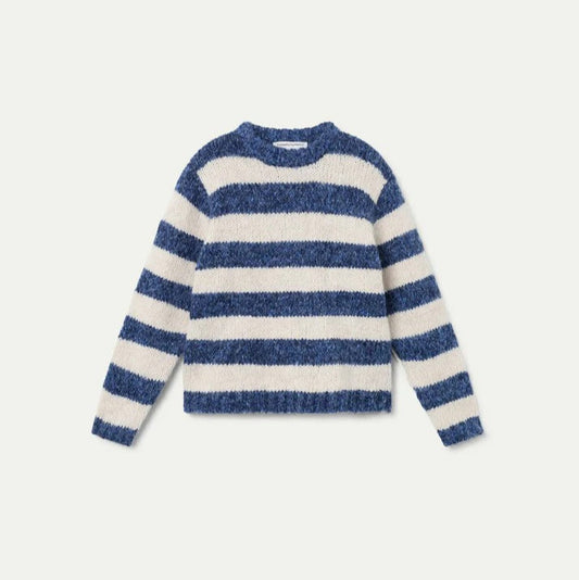 Pullover Navy Blue & White