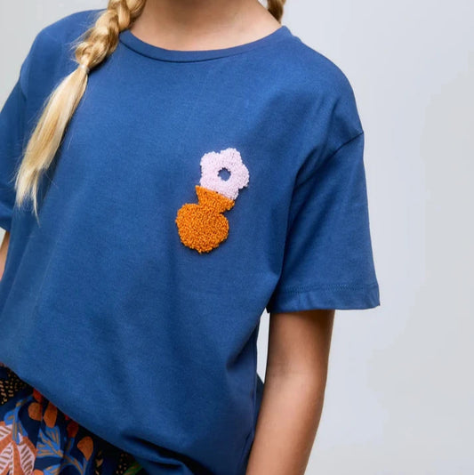 Tshirt Flower Blue
