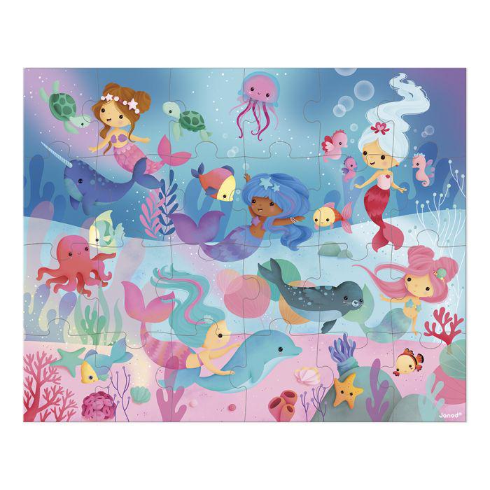 Zeemeermin puzzel voor kinderen