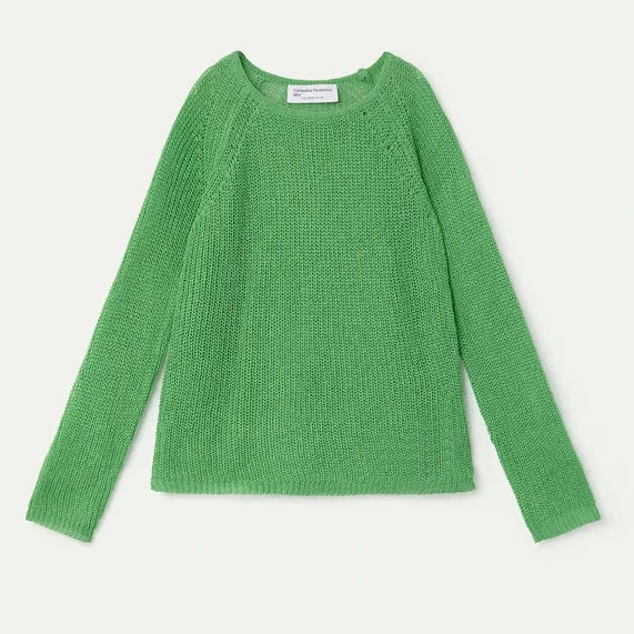 groen gebreide trui voor kinderen van compania fantastica mini