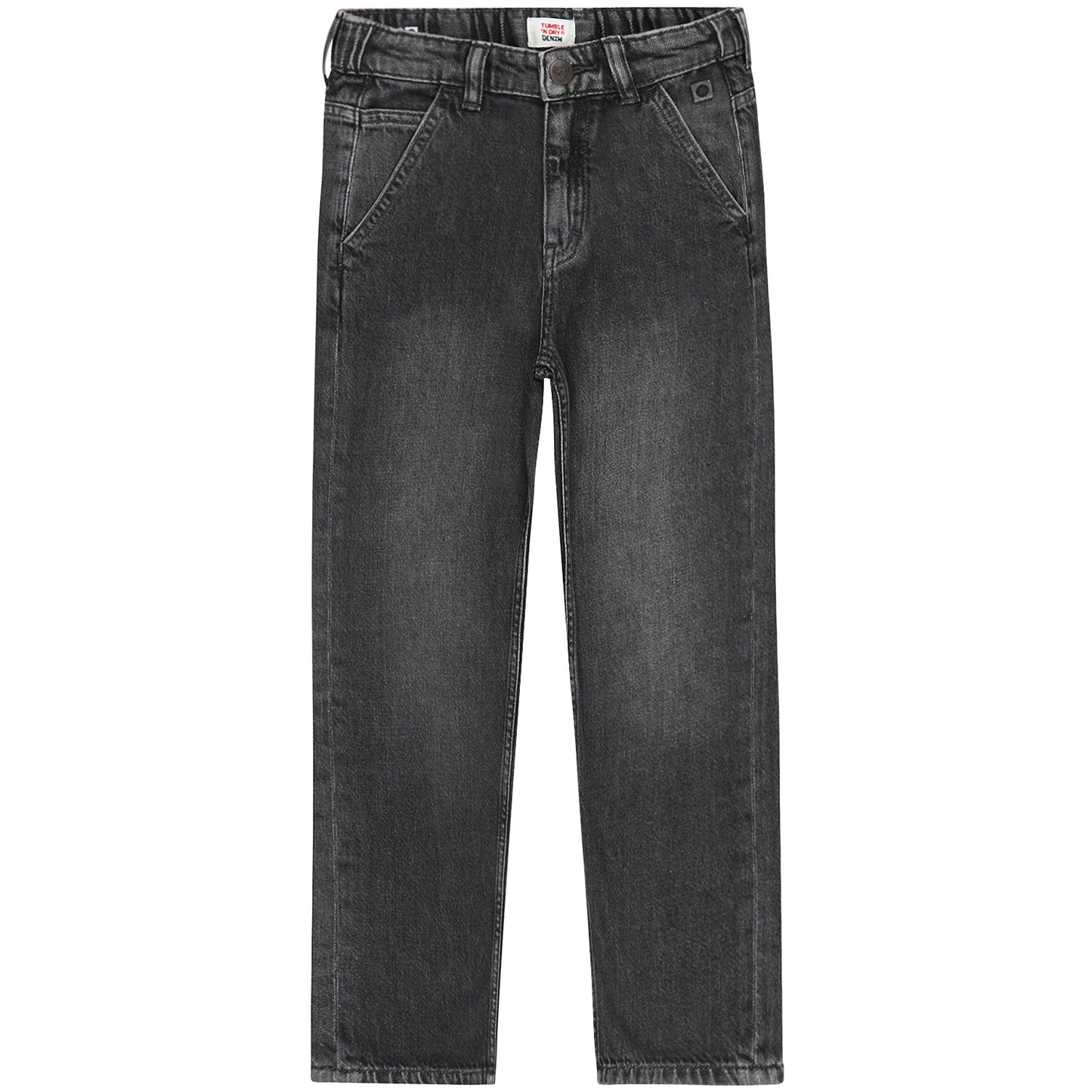 Grijze barrel jeans voor jongens met trendy pasvorm van tumble'n dry