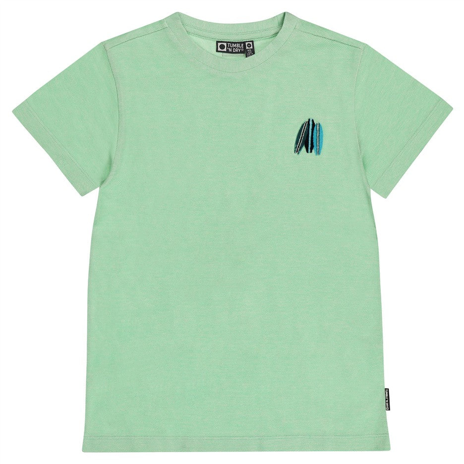 Lichtgroen kinder t-shirt met surfborden van Tumble n Dry