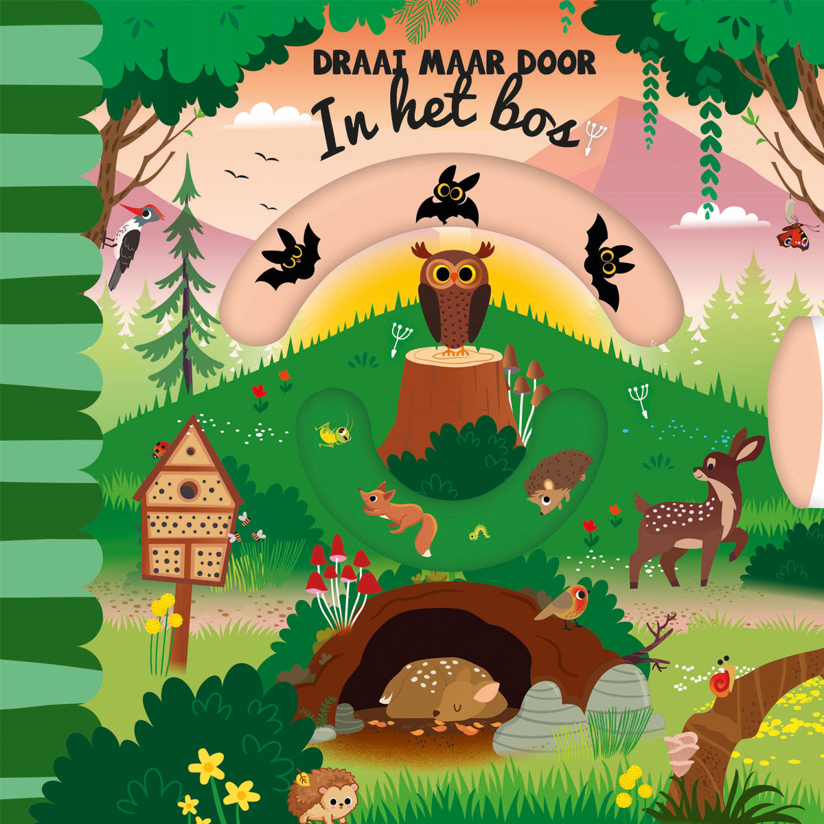 Draai maar door. In het bos