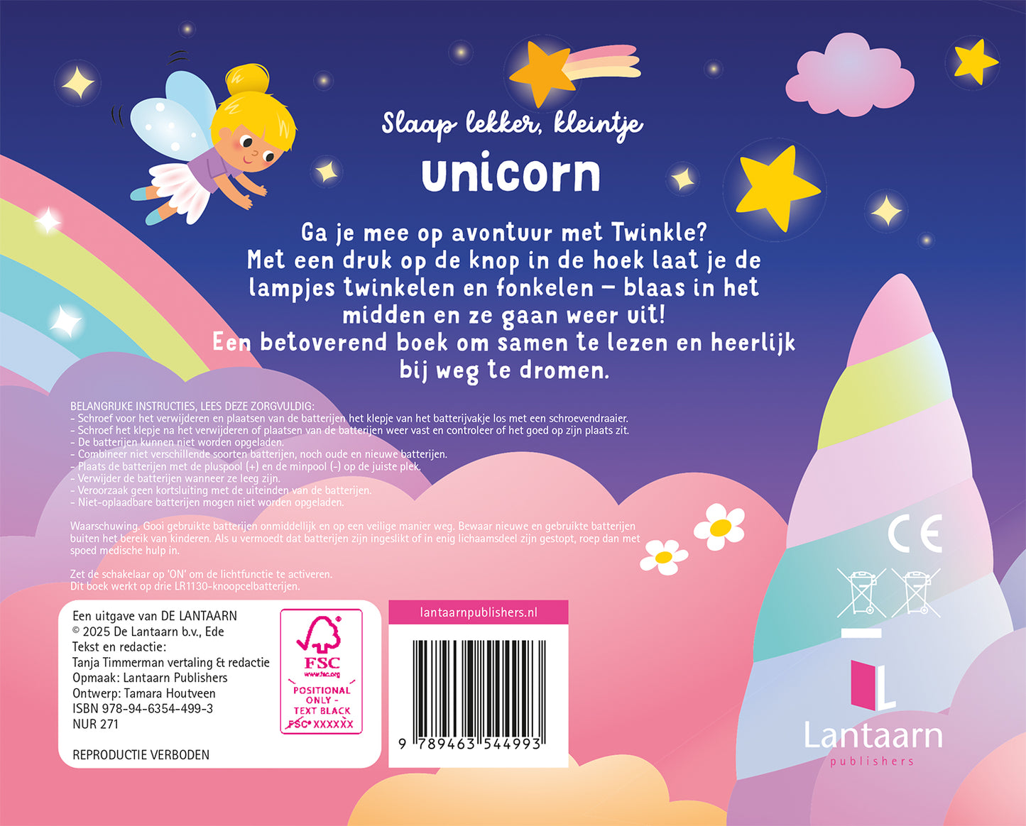 Slaap lekker, kleintje. Unicorn
