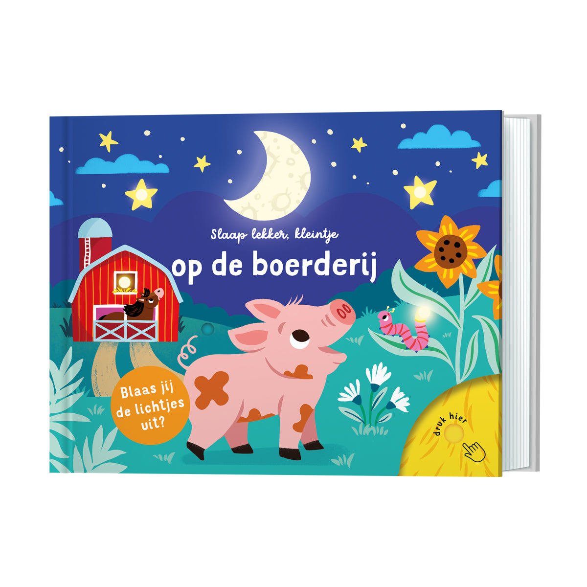 Slaap lekker, kleintje. Op de boerderij