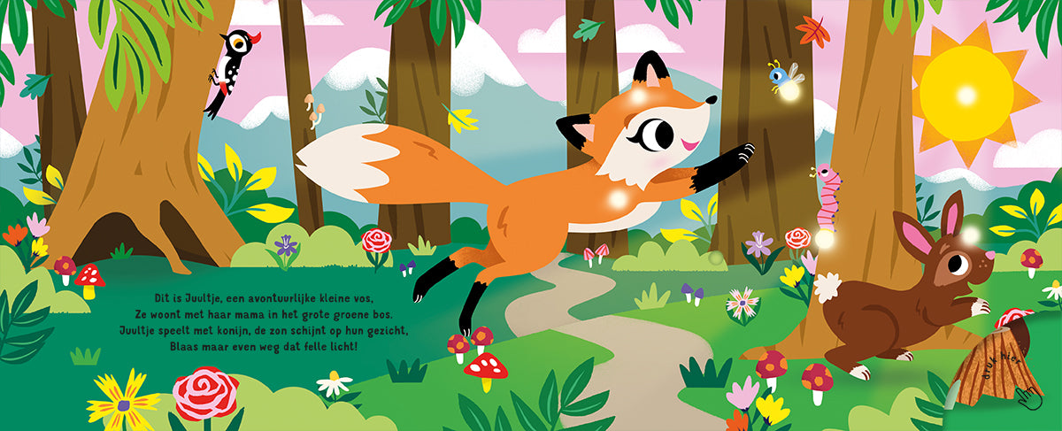 Slaap lekker, kleintje. In het bos