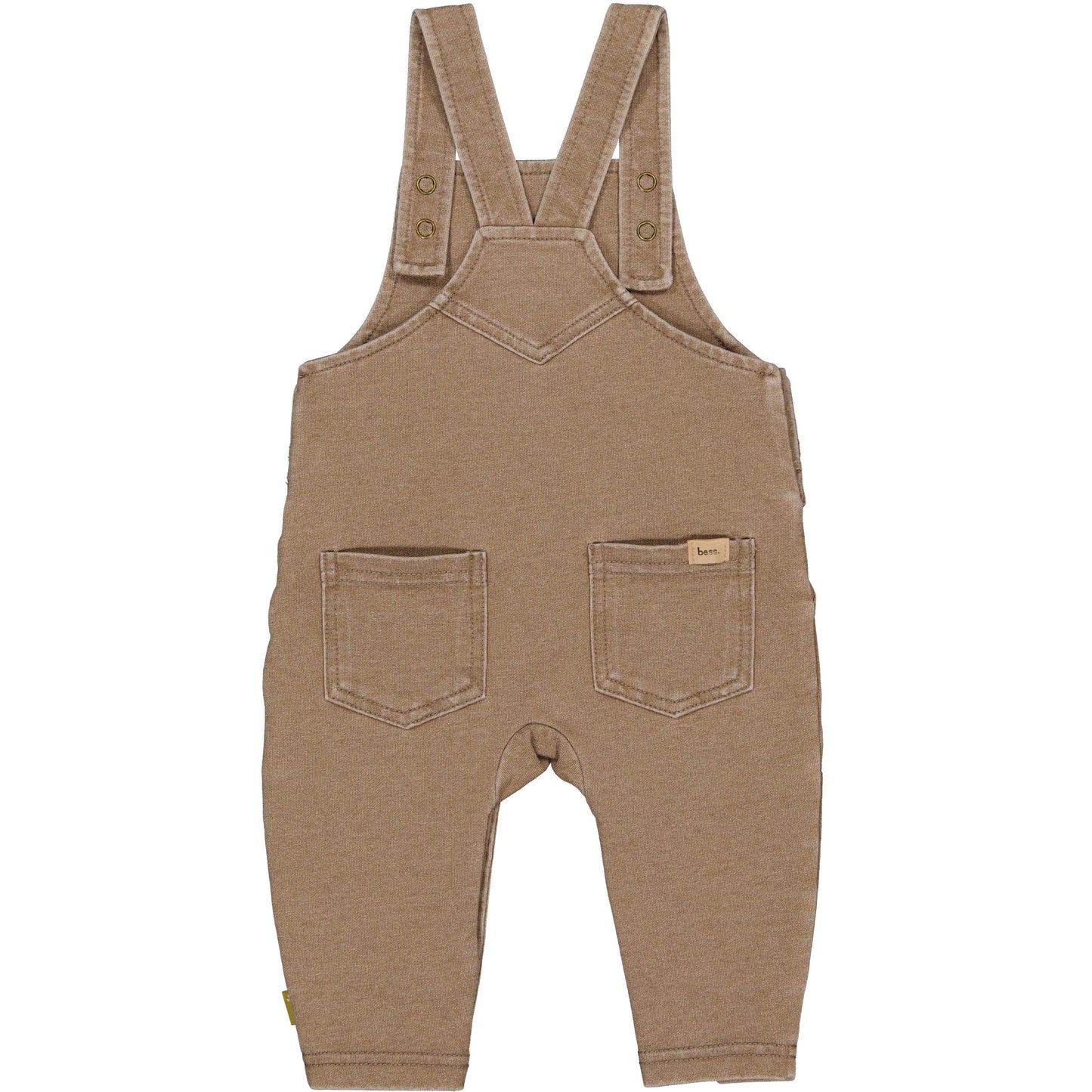 Bess* Salopette Alix in Coffee Brown, achterkant.