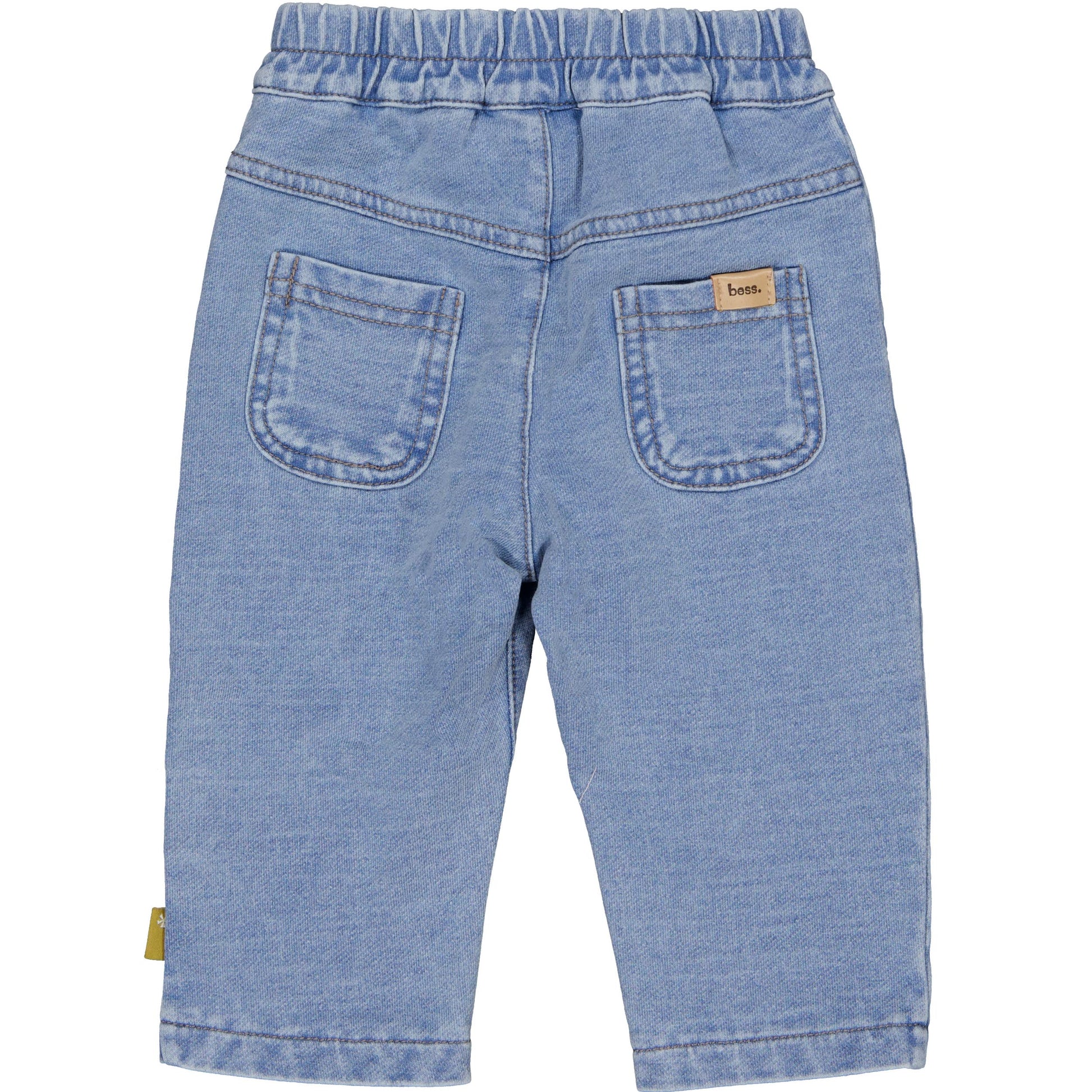 Bess* Pants Anand, katoenen broekje voor baby jongens en meisjes, achterkant.