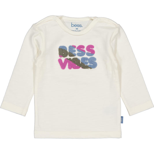 Bess* Shirt Arda Off White voor baby meisjes.