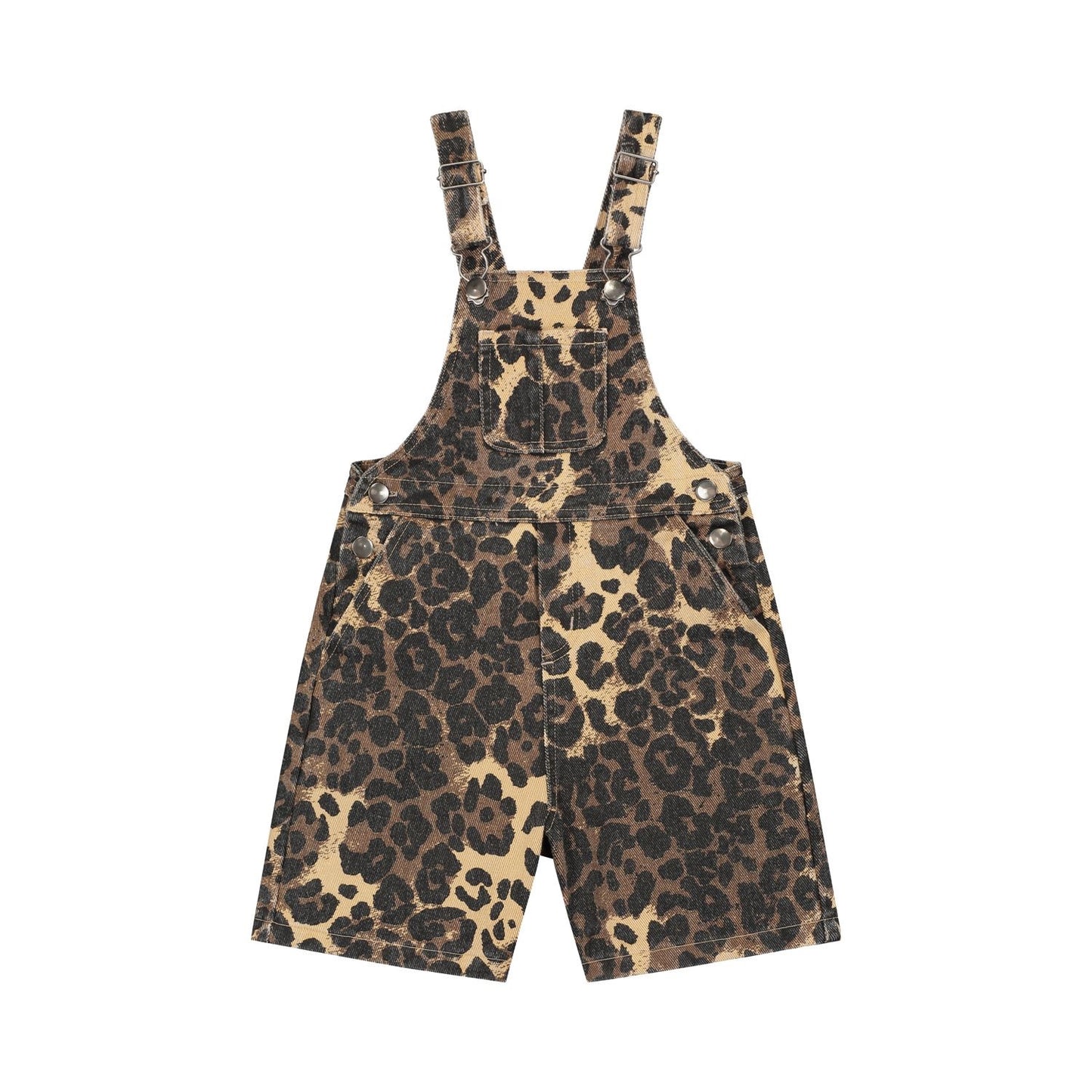 Leopard Dungaree Brown