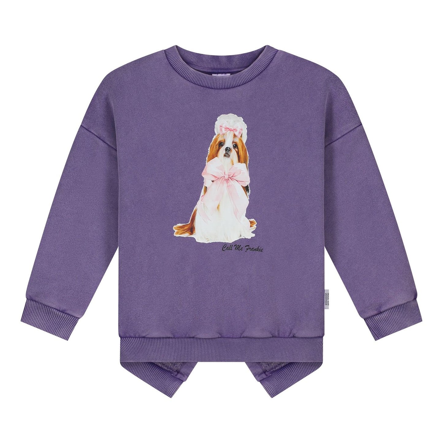 Sweater Fluffy Dog Purple