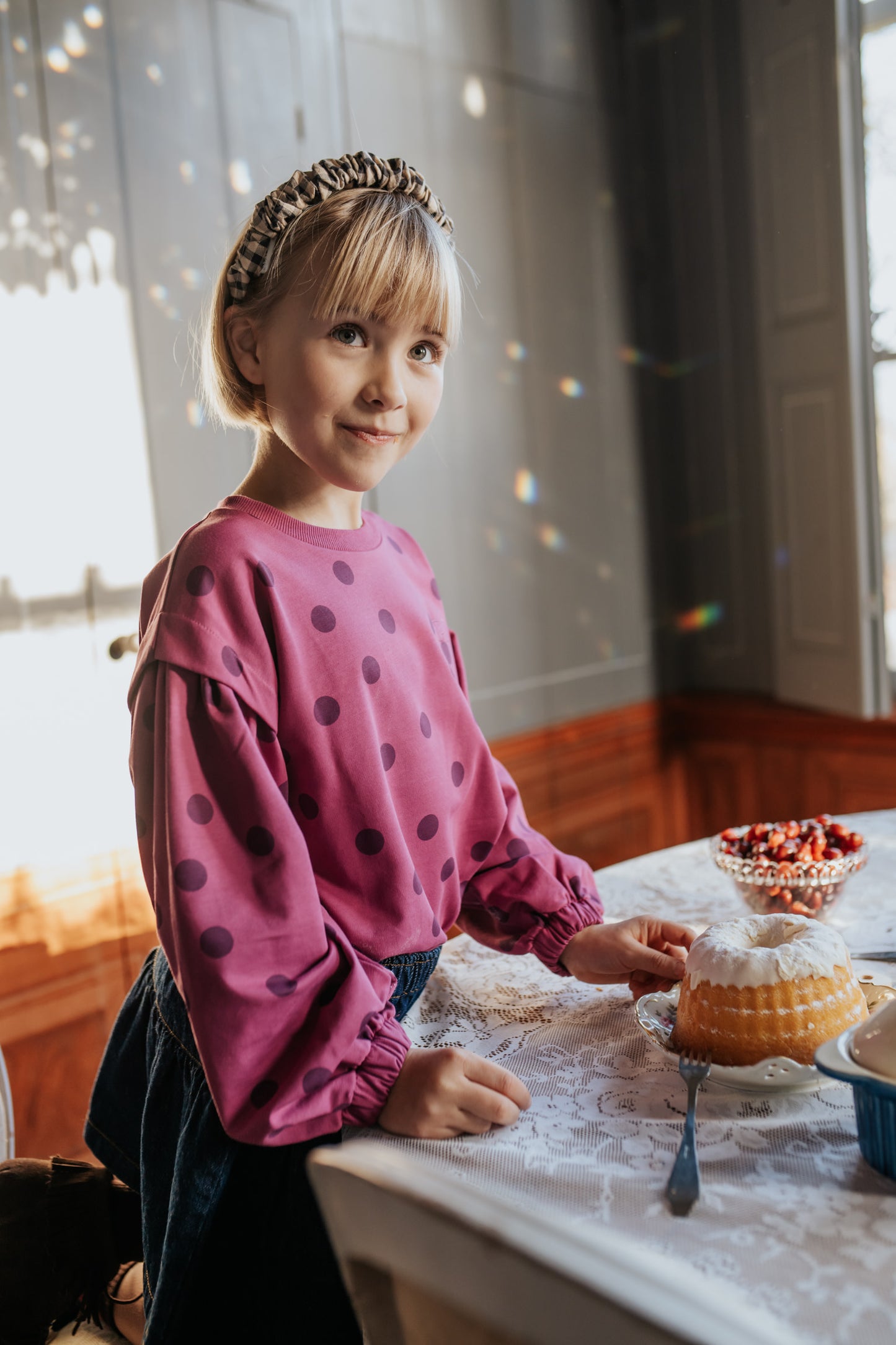 lifestyle beeld carly sweater van petit blush