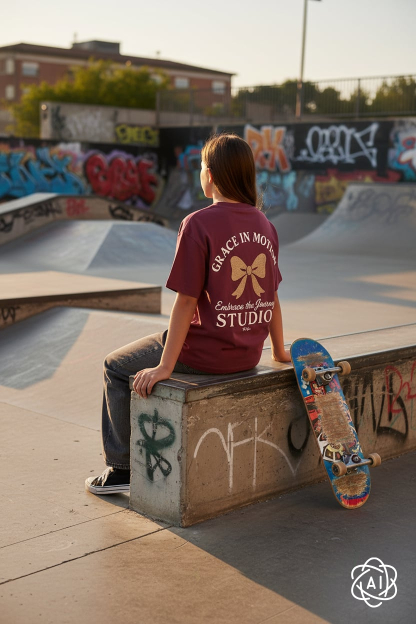 Violetta Tshirt Burgundy