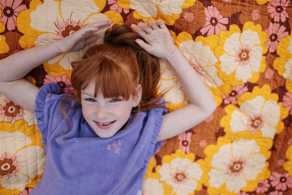 Towel Ruffle Top Chalk Violet