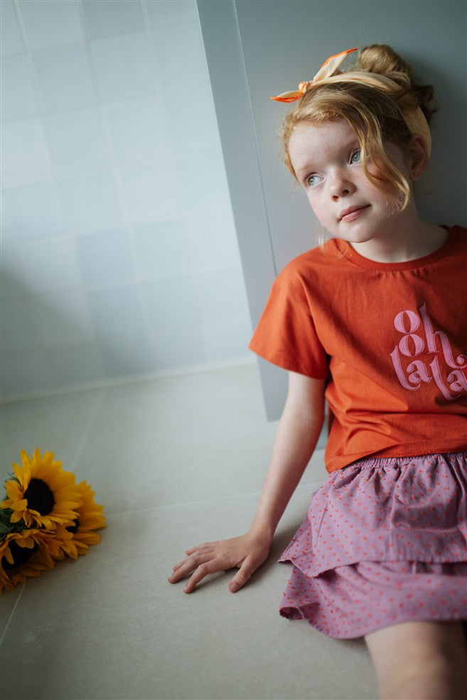 Mini Smock Skirt Plumeti