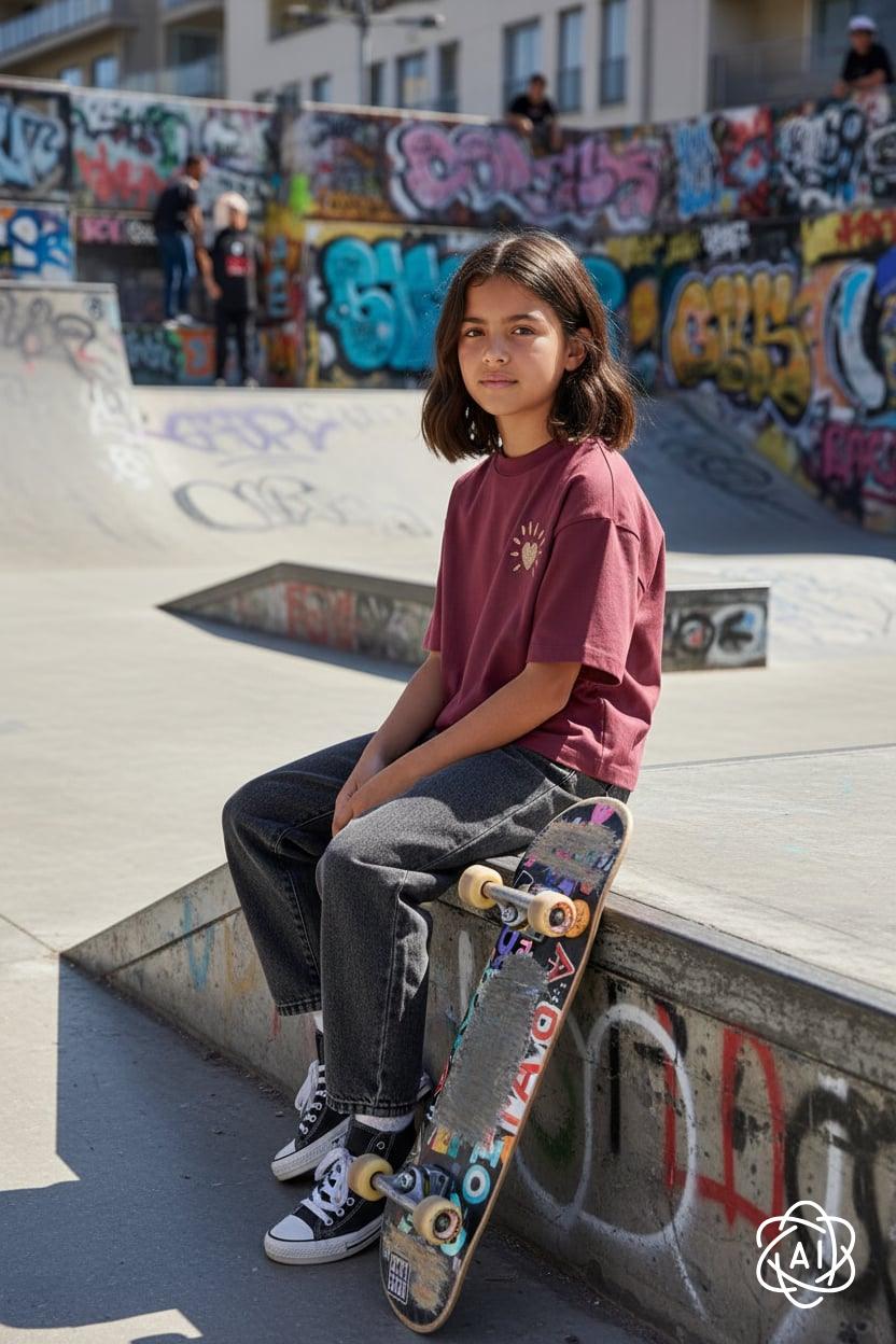 Violetta Tshirt Burgundy