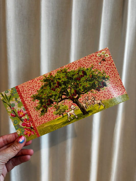 Postkaart Lambs Under a Tree