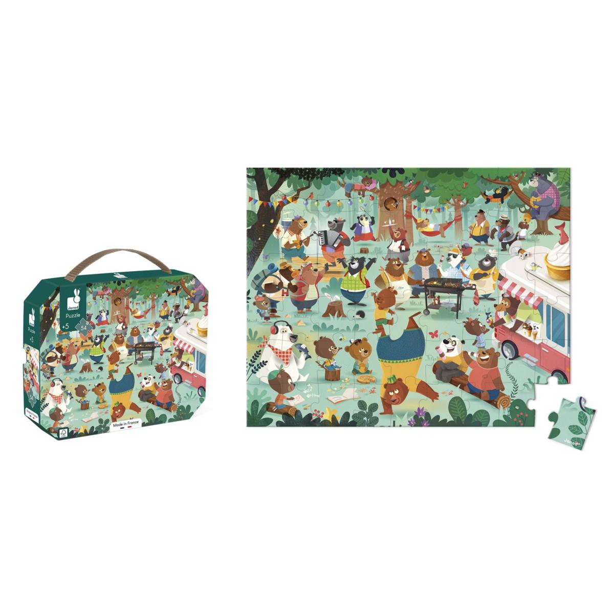 Berenpuzzel met draagtas en poster