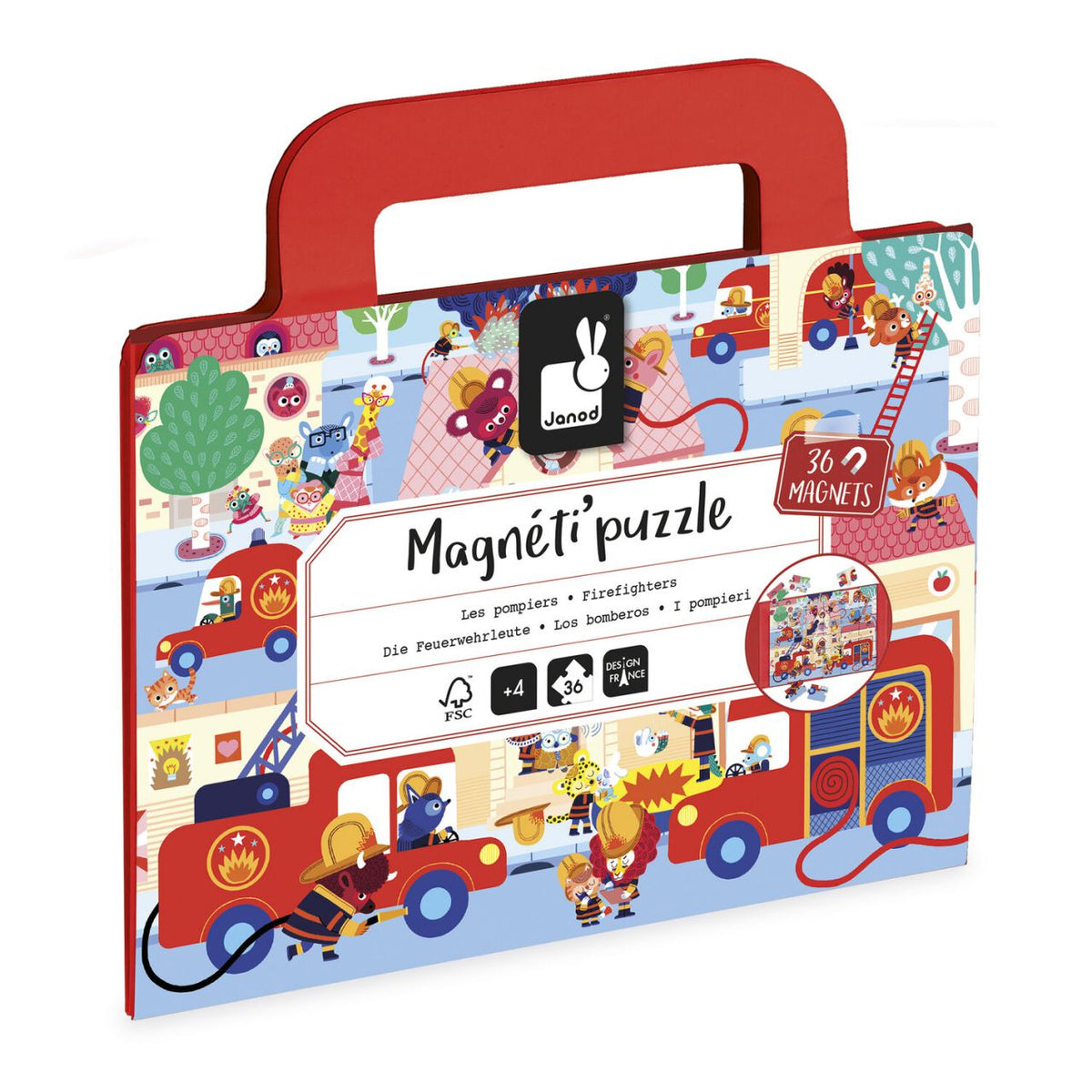 Magnetic Puzzle Firefighters 36 stukjes