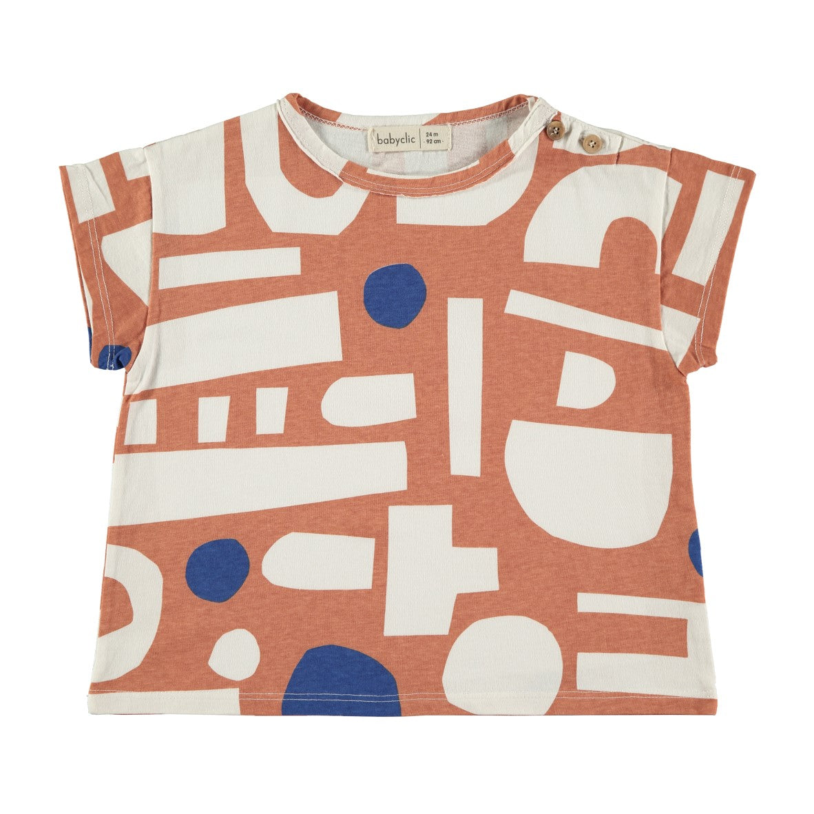 Tshirt Geo Terracotta