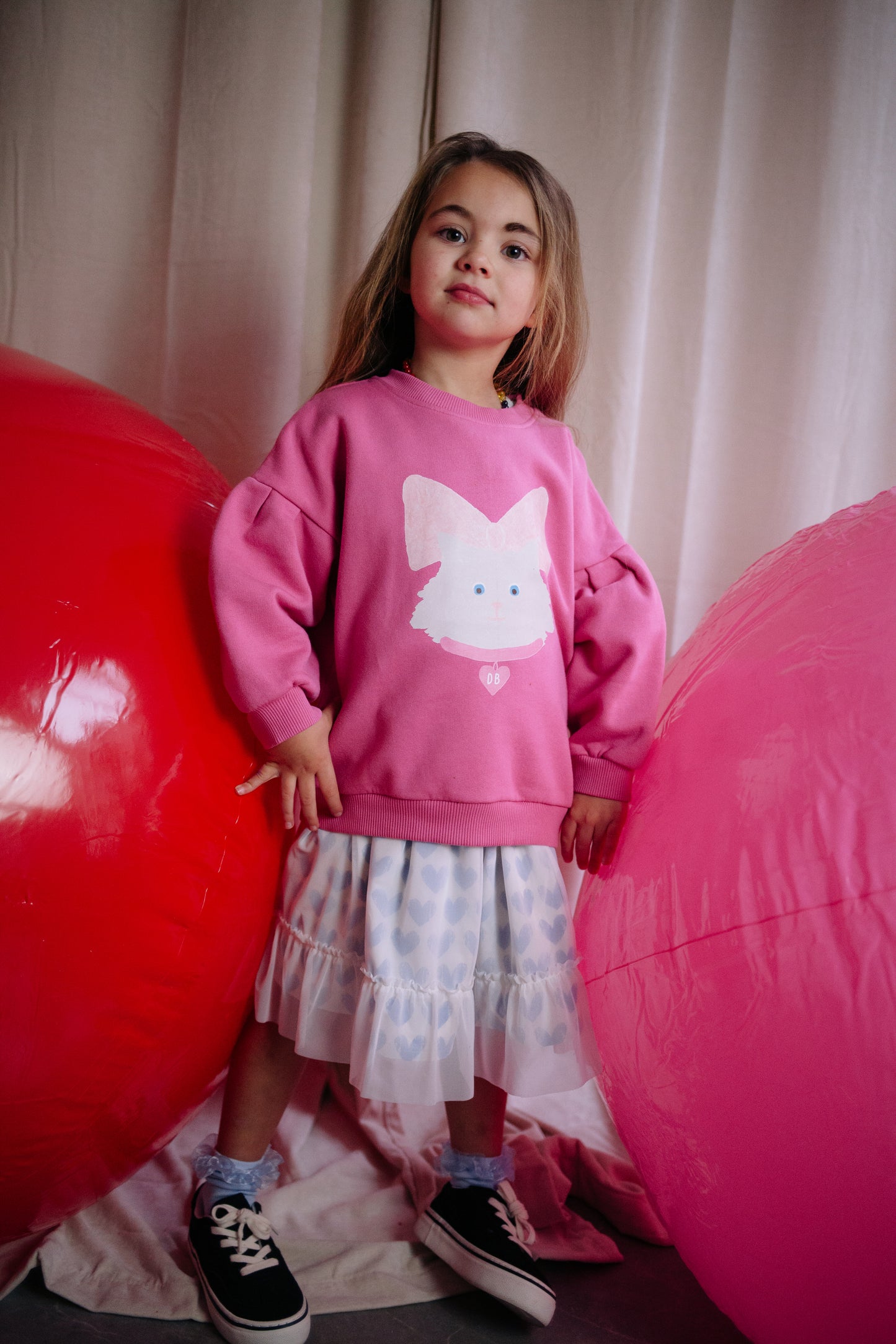 Sweater Kitty Cat Rosy Rebel