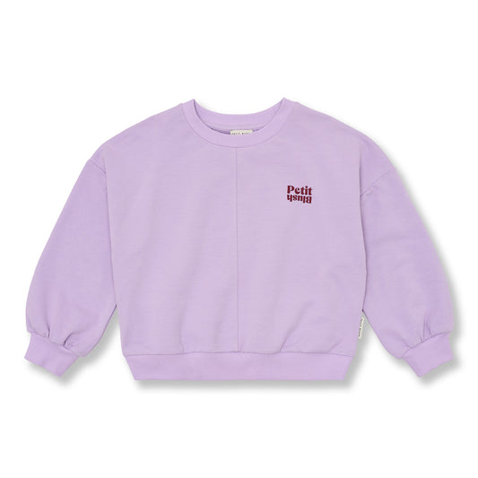 Kinder sweater in purple rose kleur met comfortabele pasvorm en stijlvolle uitstraling.