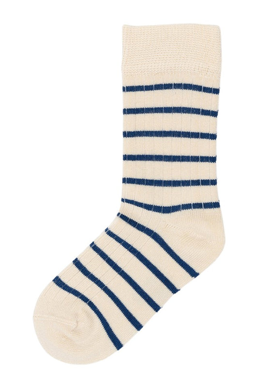 Bamboo Sokken Stripes Deep Cobalt