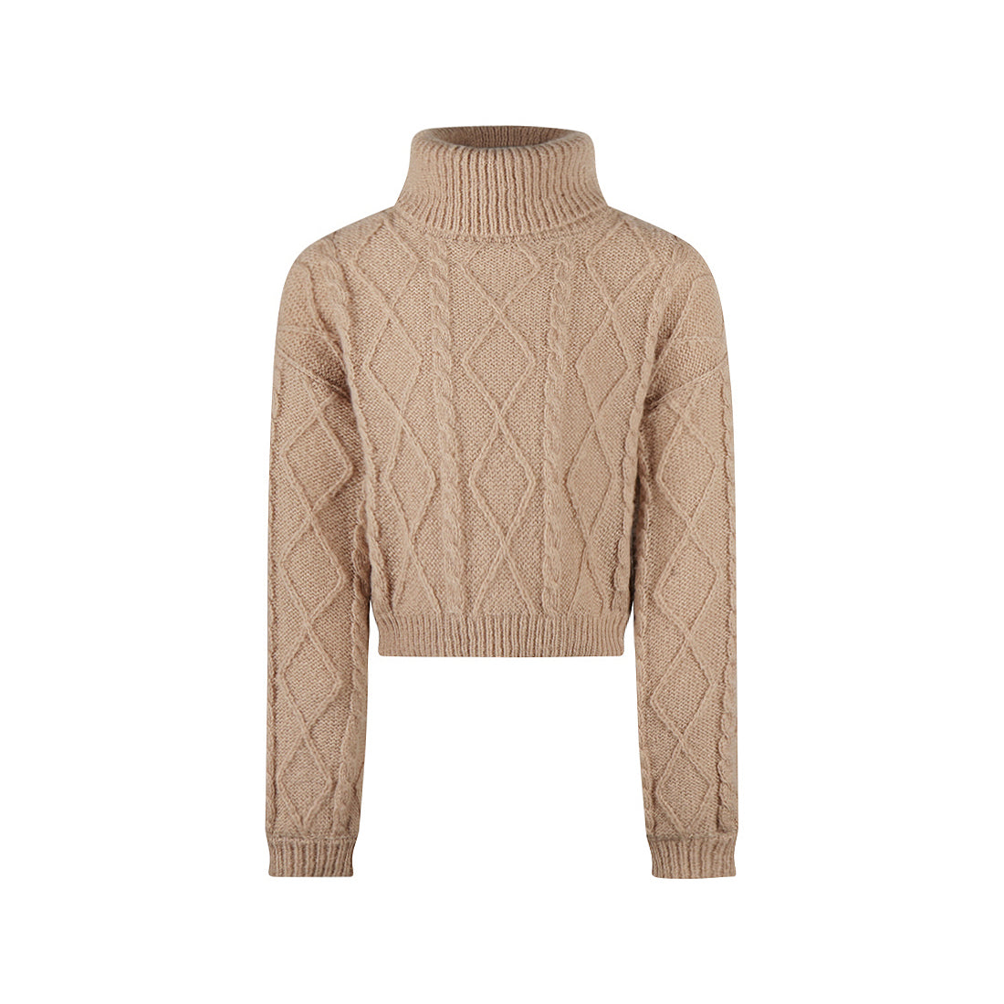 Pullover High Neck Taupe
